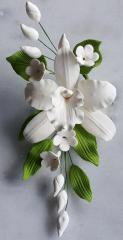 Cattleya Orchidea csokor 2. Feh�r